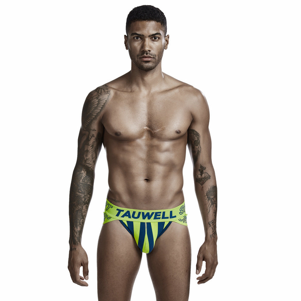 Men's Low Waist Sexy Striped Triangle Underwear
