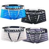 Men's Striped Sheer Boxer Underwear