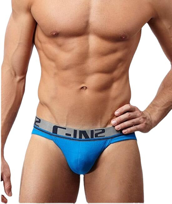 Men's Simple Breathable Thread Low Waist Triangle Underwear