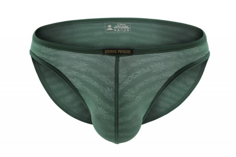 Men's printed mesh triangle underwear