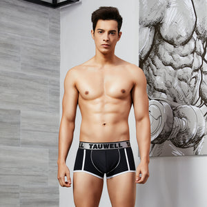 Men's Solid Color Cotton Boxer Underwear