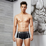 Men's Solid Color Cotton Boxer Underwear