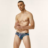 Men's Fashion Magic Orange Magic Blue Cool Triangle Underwear