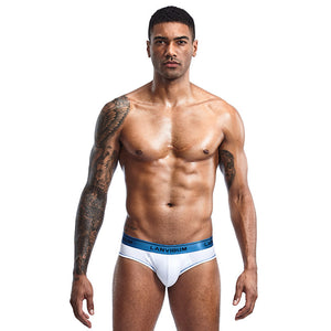 Men's Contrasting Color Simple Low Waist Triangle Underwear