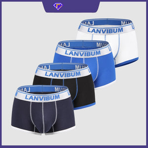 Men's mid waist boxer underwear
