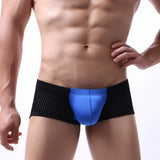 Men's color block boxer underwear