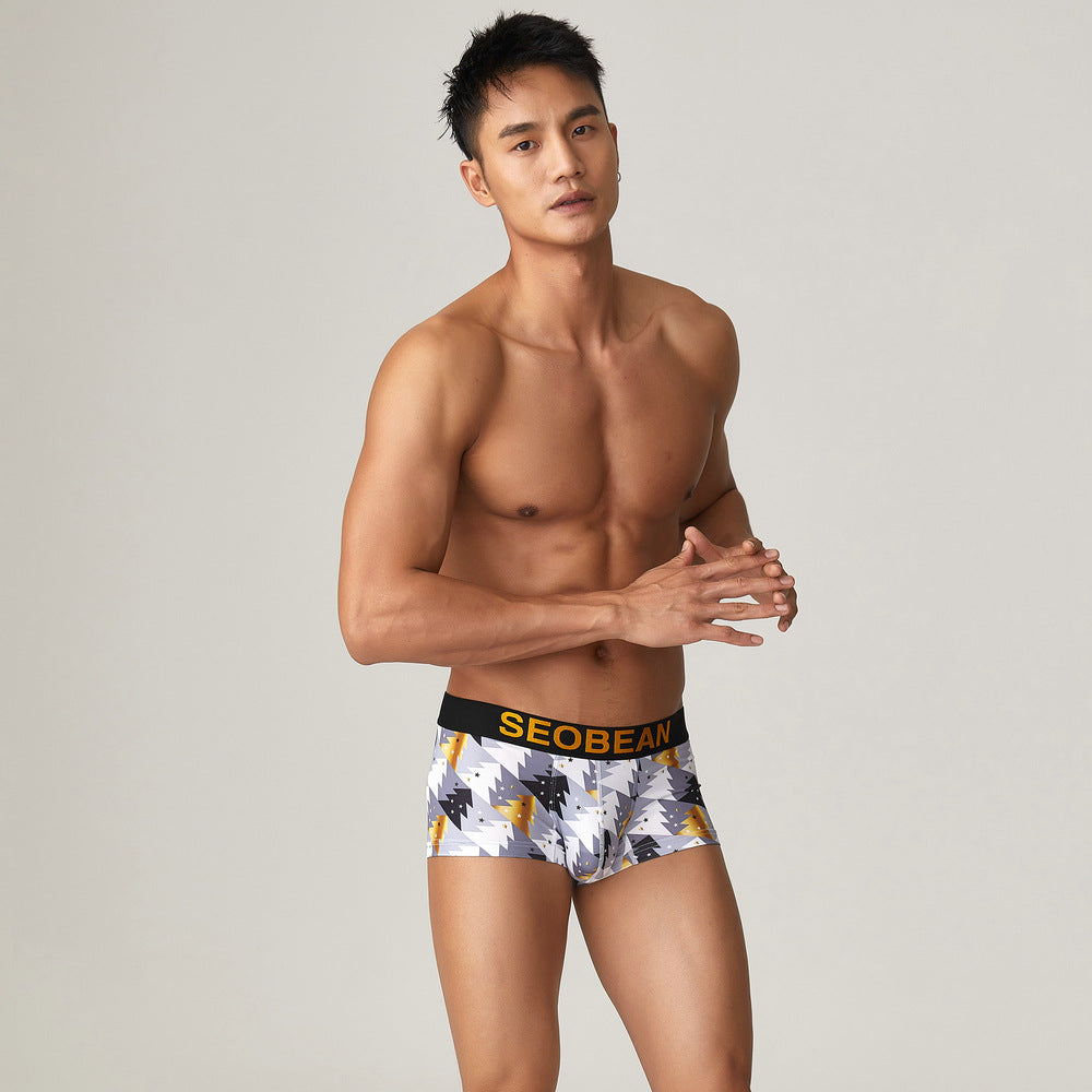 Men's Comfortable Breathable Printed Underwear