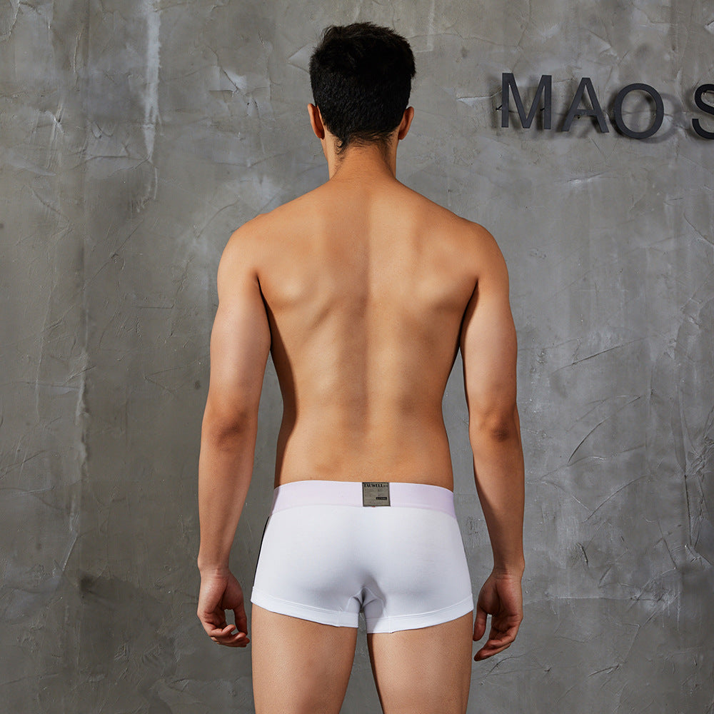 Men's low waist sexy boxer underwear