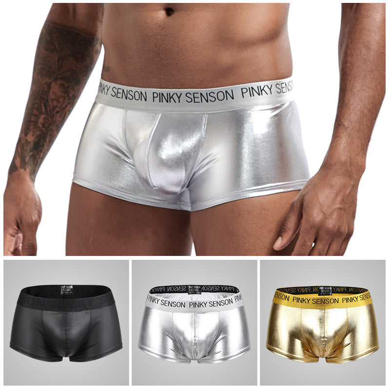 Men's sexy big pouch boxer underwear