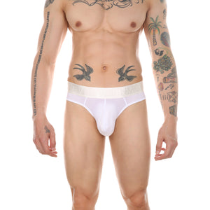 Men's ice silk ultra-thin translucent thong