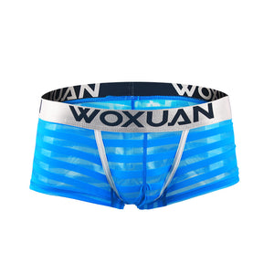 Men's Striped Sheer Boxer Underwear