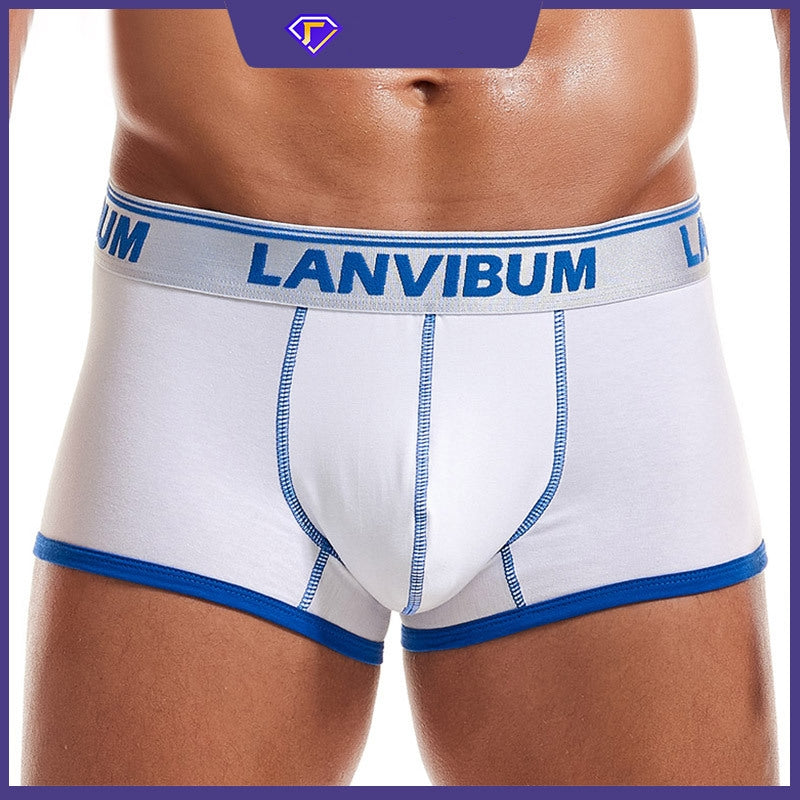 Men's mid waist boxer underwear