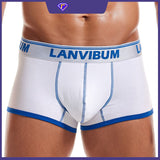 Men's mid waist boxer underwear