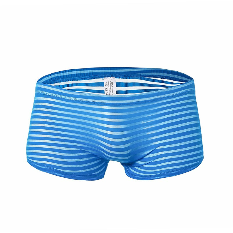Men's fashion sexy mesh boxer underwear