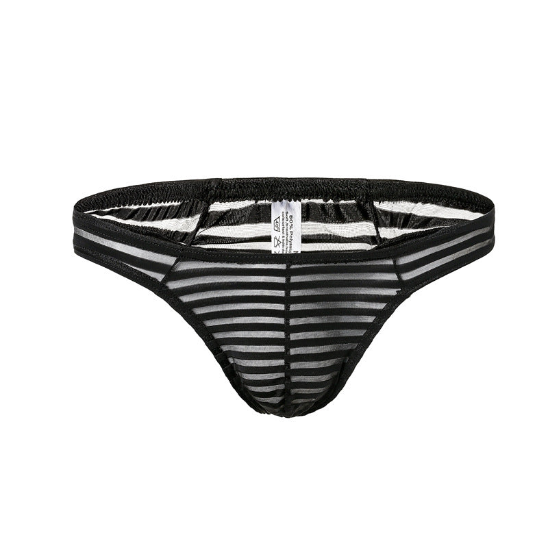 Men's Sexy Strip Fashion Breathable Mesh Low Waist Underwear