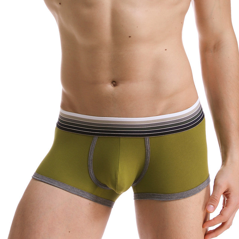 Men's large pouch pure cotton boxer underwear
