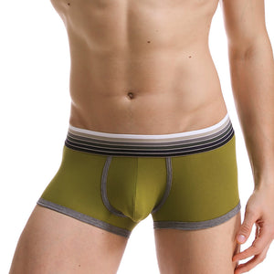 Men's large pouch pure cotton boxer underwear