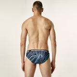 Men's Fashion Magic Orange Magic Blue Cool Triangle Underwear