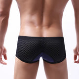Men's color block boxer underwear