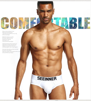 Men's Pure Cotton Solid Color Sexy High Quality Triangle Underwear