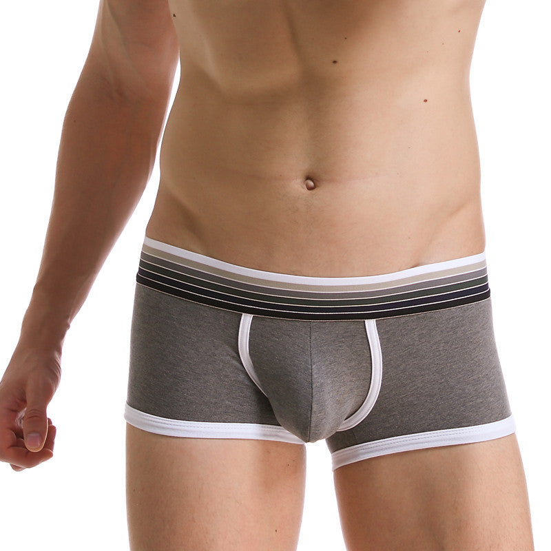 Men's large pouch pure cotton boxer underwear