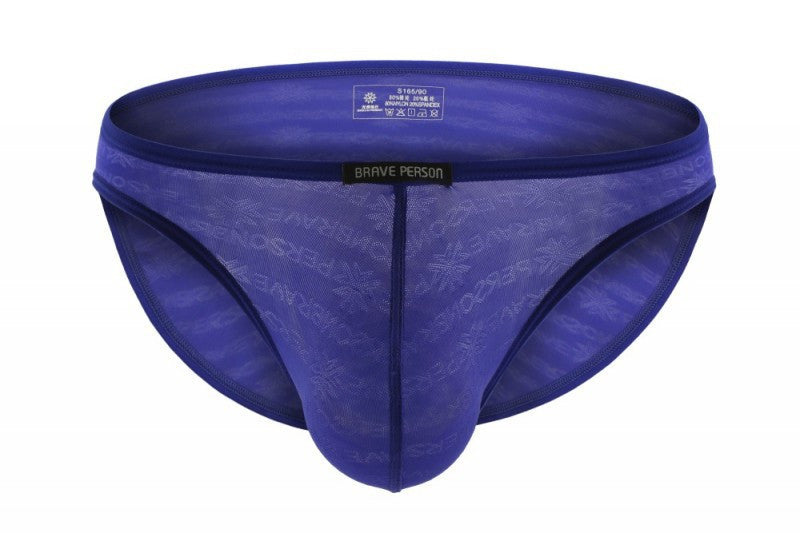 Men's printed mesh triangle underwear
