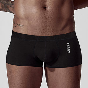 Men's milk silk solid color small boxer underwear