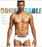 Men's Pure Cotton Solid Color Sexy High Quality Triangle Underwear