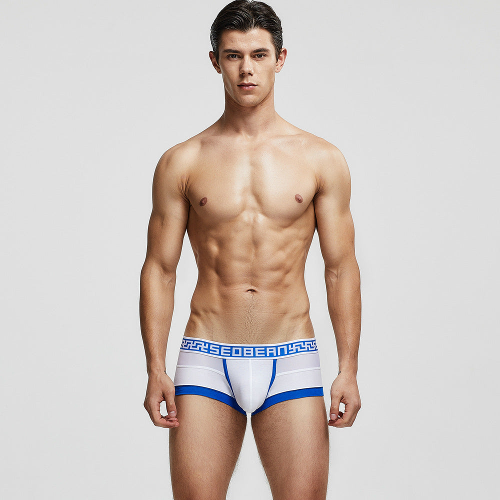 Men's solid color boxer underwear
