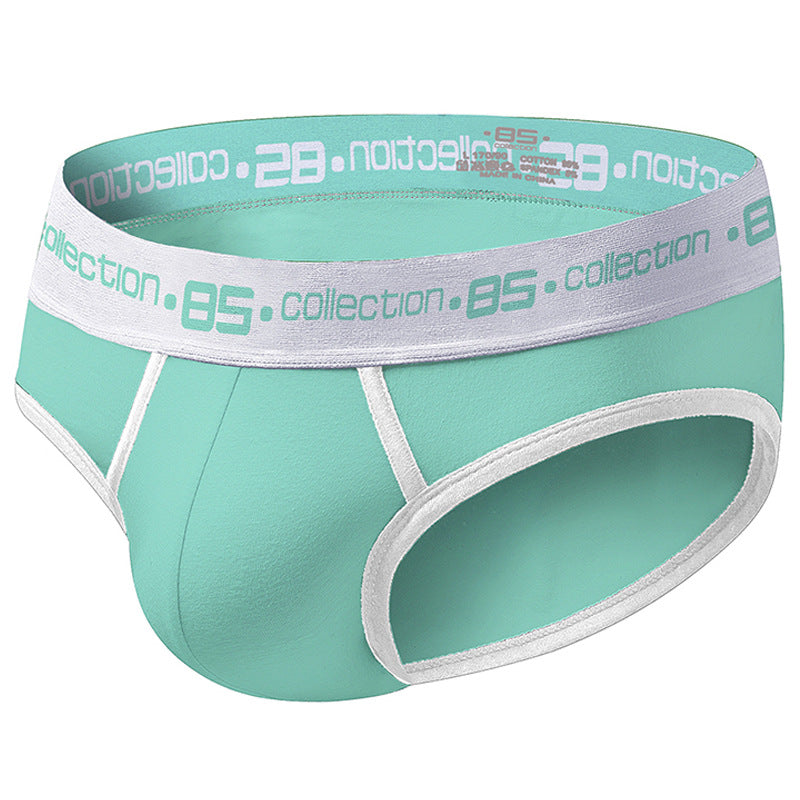 Trendy men's fashion color matching triangle underwear