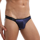 Men's sexy elastic ice silk triangle underwear
