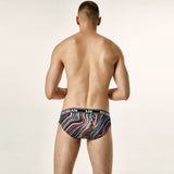 Men's Fashion Magic Orange Magic Blue Cool Triangle Underwear