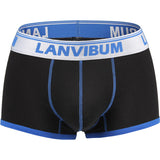 Men's mid waist boxer underwear