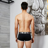 Men's Solid Color Cotton Boxer Underwear