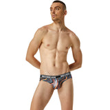Men's Fashion Magic Orange Magic Blue Cool Triangle Underwear