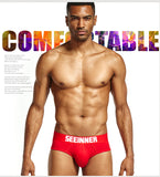 Men's Pure Cotton Solid Color Sexy High Quality Triangle Underwear