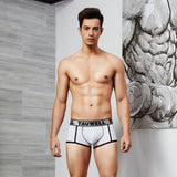 Men's Solid Color Cotton Boxer Underwear