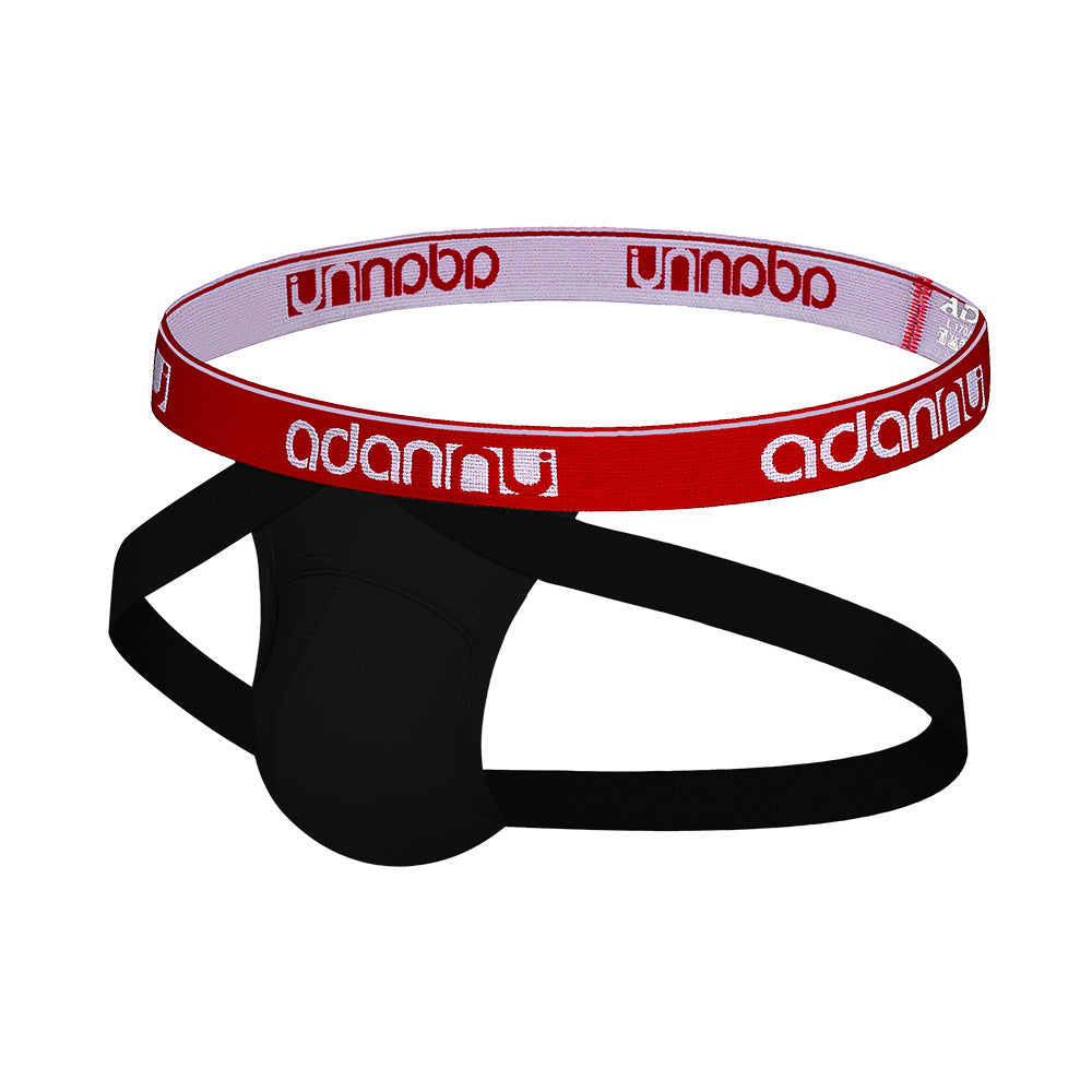 Men's tight butt lift double thong briefs
