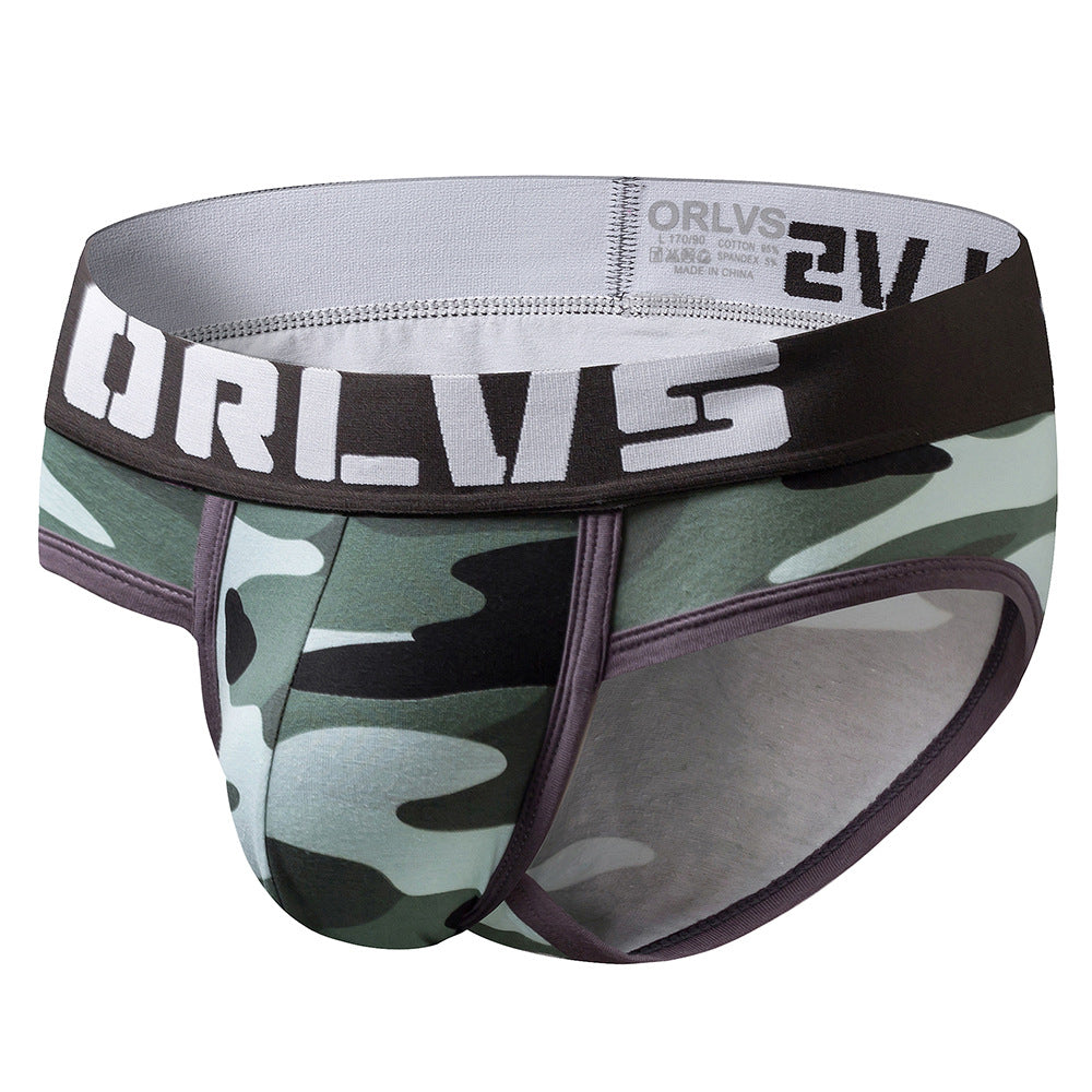 Men's camouflage sexy triangle underwear