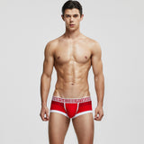 Men's solid color boxer underwear