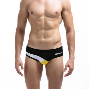 Men's sexy color matching triangle underwear