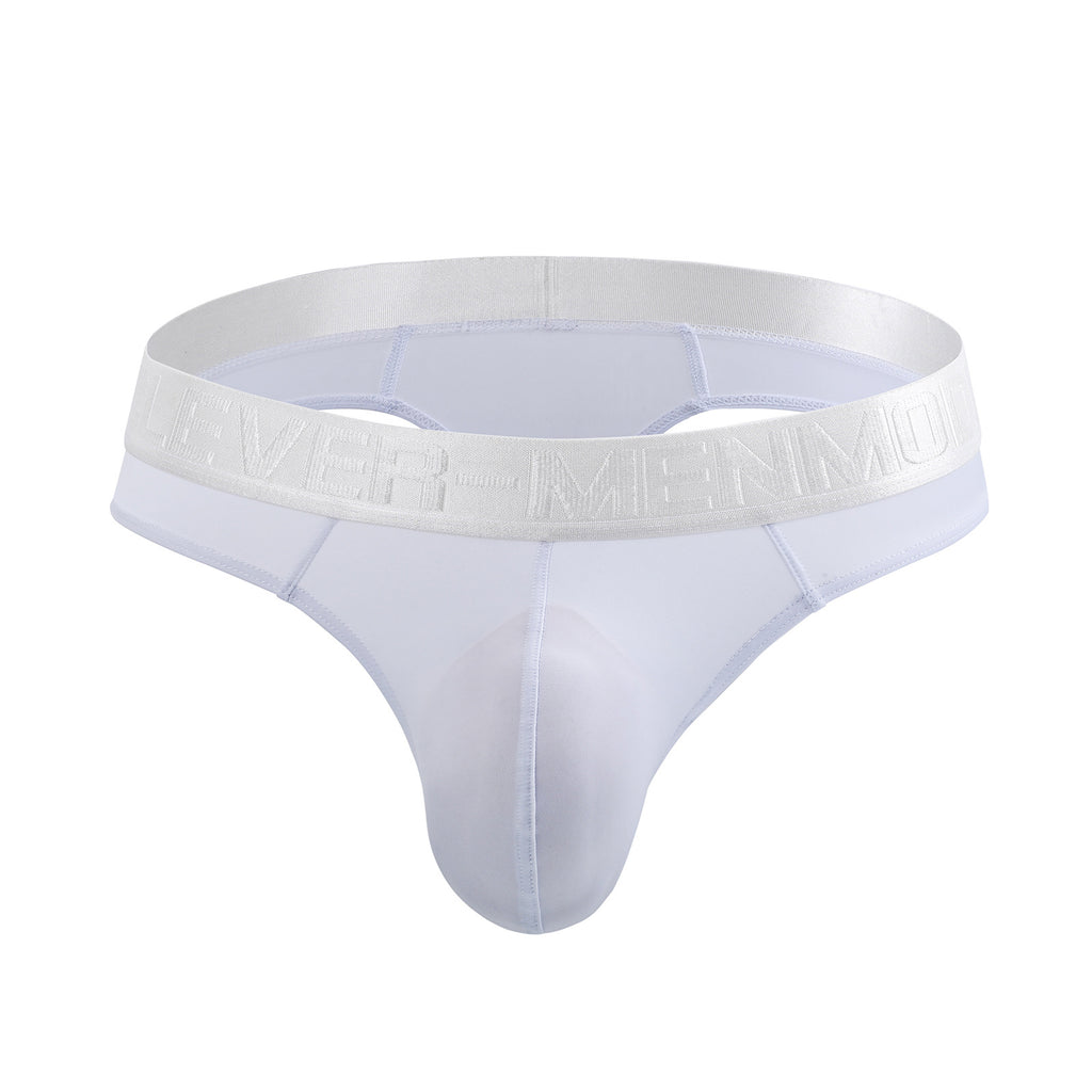 Men's ice silk ultra-thin translucent thong
