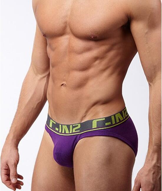 Men's Simple Breathable Thread Low Waist Triangle Underwear
