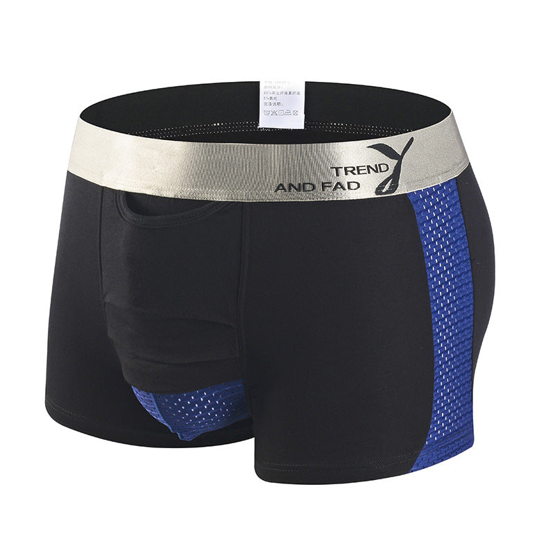 Men's Summer Ice Silk Mesh Boxer Underwear