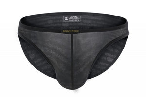 Men's printed mesh triangle underwear