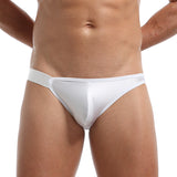 Men's sexy elastic ice silk triangle underwear