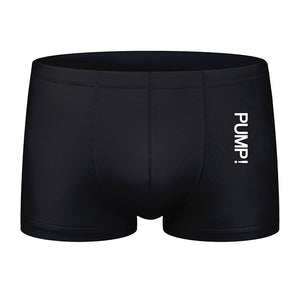 Men's milk silk solid color small boxer underwear