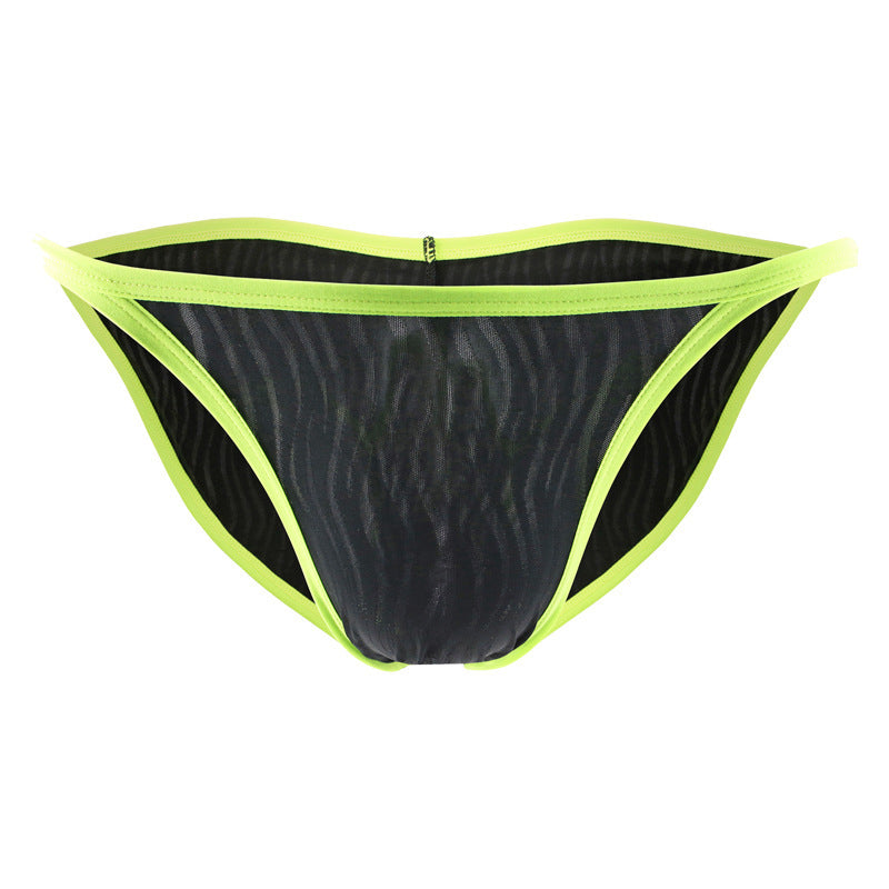 Men's thin striped triangle underwear