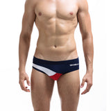 Men's sexy color matching triangle underwear
