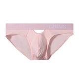 Men's Sexy Hollow Low Waist Hip Lifting Solid Color Modal Underwear